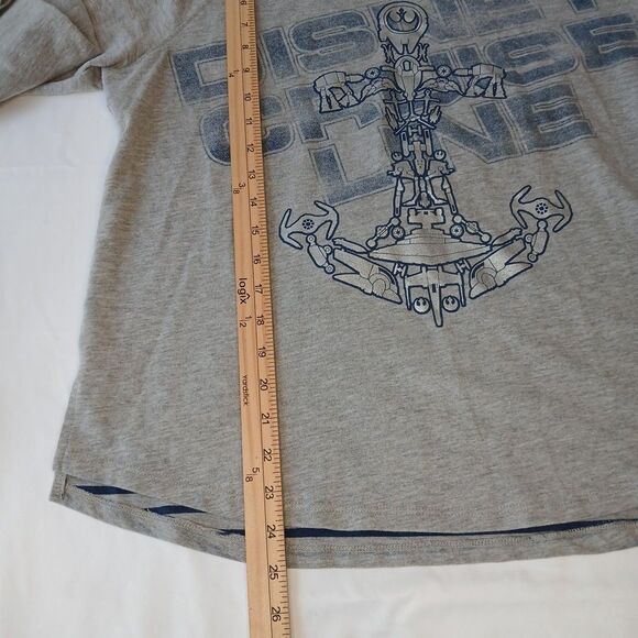 Disney Cruise Line Star Wars Lightweight Long Sleeve T-shirt Women’s L Gray - Picture 4 of 6